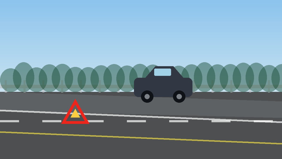 定西道路故障安全等待现场图